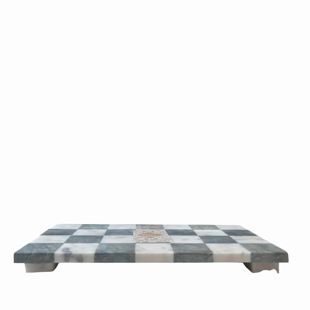 Handcrafted in India marble checkered